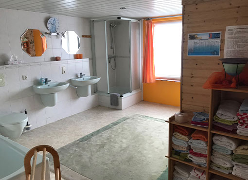Eingang zur Sauna